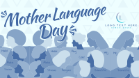 Abstract International Mother Language Day Video Image Preview