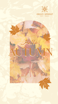 Hello There Autumn Greeting TikTok Video Image Preview