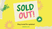 Minimalist Sold Out Announcement Animation Preview