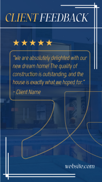 Client Testimonial Construction TikTok Video Image Preview