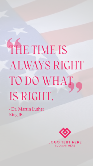 Martin Righteousness Quote TikTok Video Image Preview