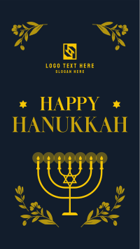Hanukkah Candles Facebook story Image Preview