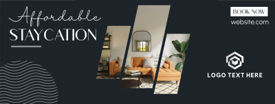 Affordable Staycation Facebook cover Image Preview
