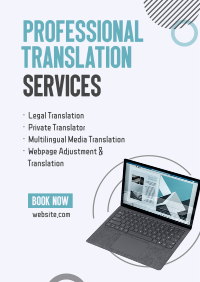 Professional Translator Poster Image Preview