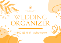 Wedding Organizer Doodles Postcard Design