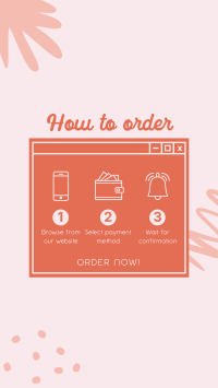 Order Process Tutorial Instagram Story Preview