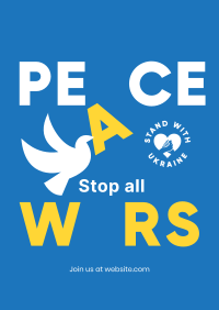 Peace For Ukraine  Poster Design