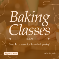 Baking Classes Instagram Post Design