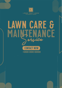 Lawn Care Services Poster Design