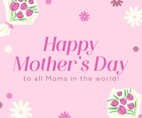 Mother's Day Bouquet Facebook Post Design