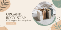 Organic Body Soap Twitter Post Design
