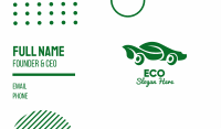 Green Eco Car Business Card Image Preview