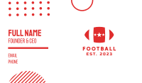 Star Red Football Business Card Image Preview