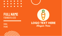 Modern Fresh Carrot Business Card Image Preview