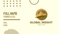 Gold Pyramid Travel  Business Card Image Preview