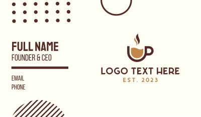 Modern Coffee Mug Business Card Image Preview