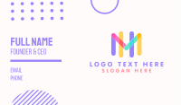 M & H Monogram Business Card Design