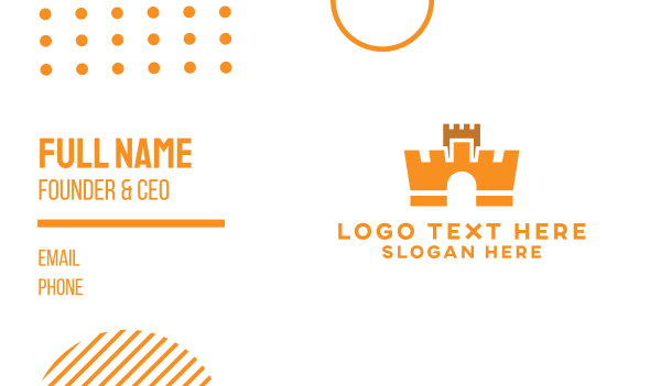 Crown Fortress Business Card Design Image Preview