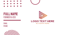 Forward Triangle Business Card Preview
