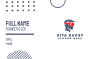 VR Sports Athlete Business Card Image Preview