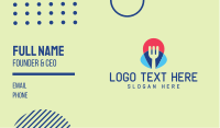 Colorful Fork Restaurant  Business Card Preview