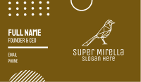 Simple Crow Line Art Business Card Image Preview