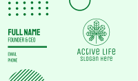 Geometric Cannabis Marijuana Leaf Business Card Image Preview