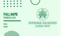 Geometric Cannabis Marijuana Leaf Business Card Image Preview