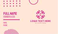 Tulip Flower Lettermark Business Card Preview