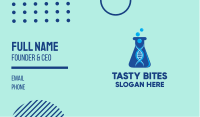 Blue DNA Beaker Business Card Image Preview