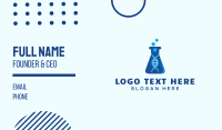 Blue DNA Beaker Business Card Preview