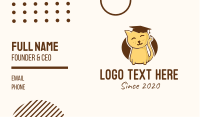 Cute Graduated Kitten Business Card Image Preview