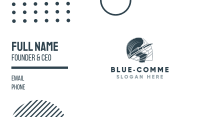 Blue Cricket Helmet Business Card Image Preview