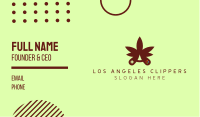 Cannabis Leaf Game Controller Business Card Image Preview