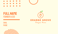 Cute Orange Lettermark Business Card Image Preview