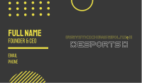 Electronic Sports Font Business Card Image Preview