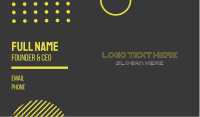 Electronic Sports Font Business Card Preview