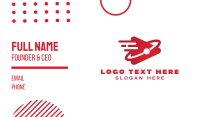 Red Technology Play Button Business Card Image Preview