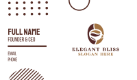 Minimalist Coffee Bean Mug Business Card Image Preview