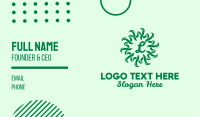 Green Grass Lettermark Business Card Image Preview