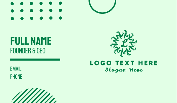 Green Grass Lettermark Business Card Design Image Preview