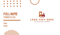Geek Glasses Train Business Card Preview