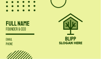 Green Tree House Business Card Image Preview