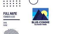 Blue Mountain Peak  Business Card Image Preview