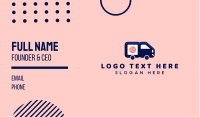 Sushi Delivery Van Business Card Preview