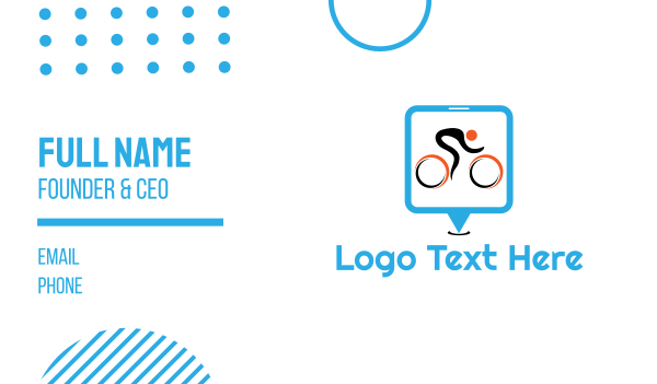 Bike Race Business Card Design Image Preview