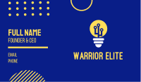 Electric Bulb Energy  Business Card Design