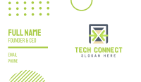 Tech Time Hourglass Business Card Image Preview