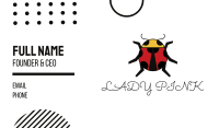 Geometric Lady Bug Business Card Image Preview
