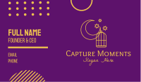 Mystic Moon Cage Business Card Image Preview